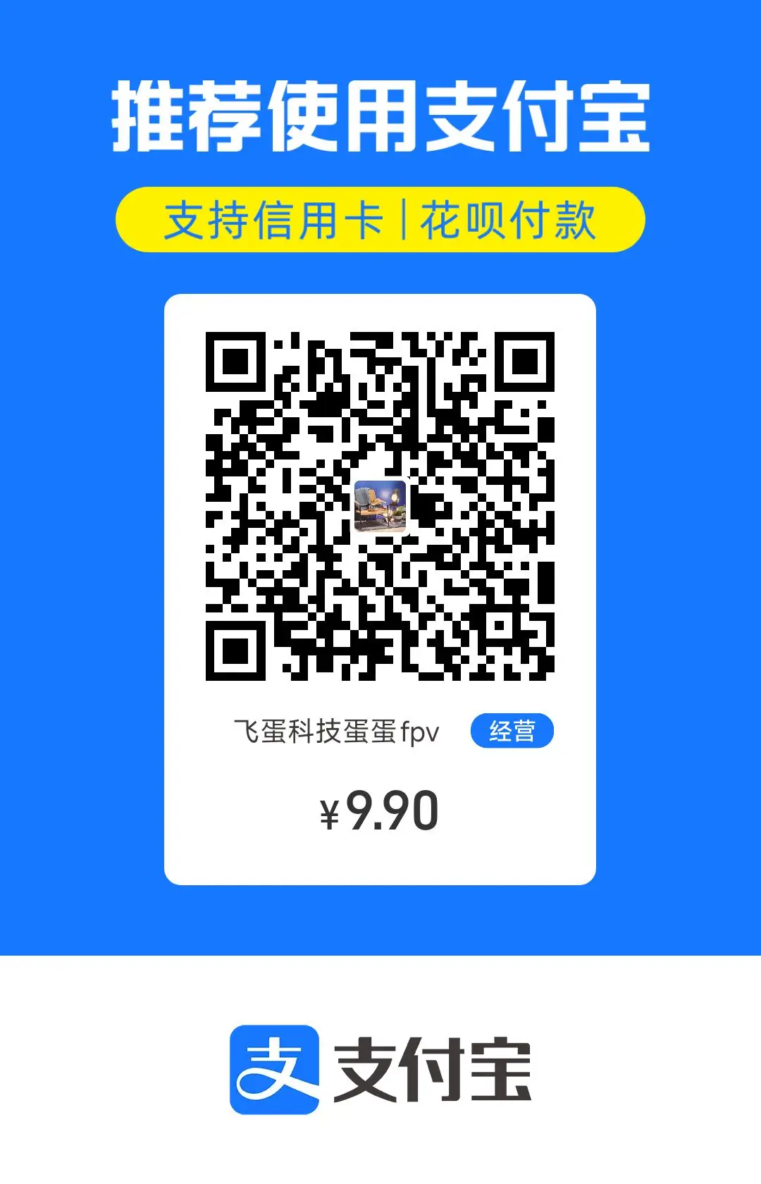 支付宝收款码 ¥9.9